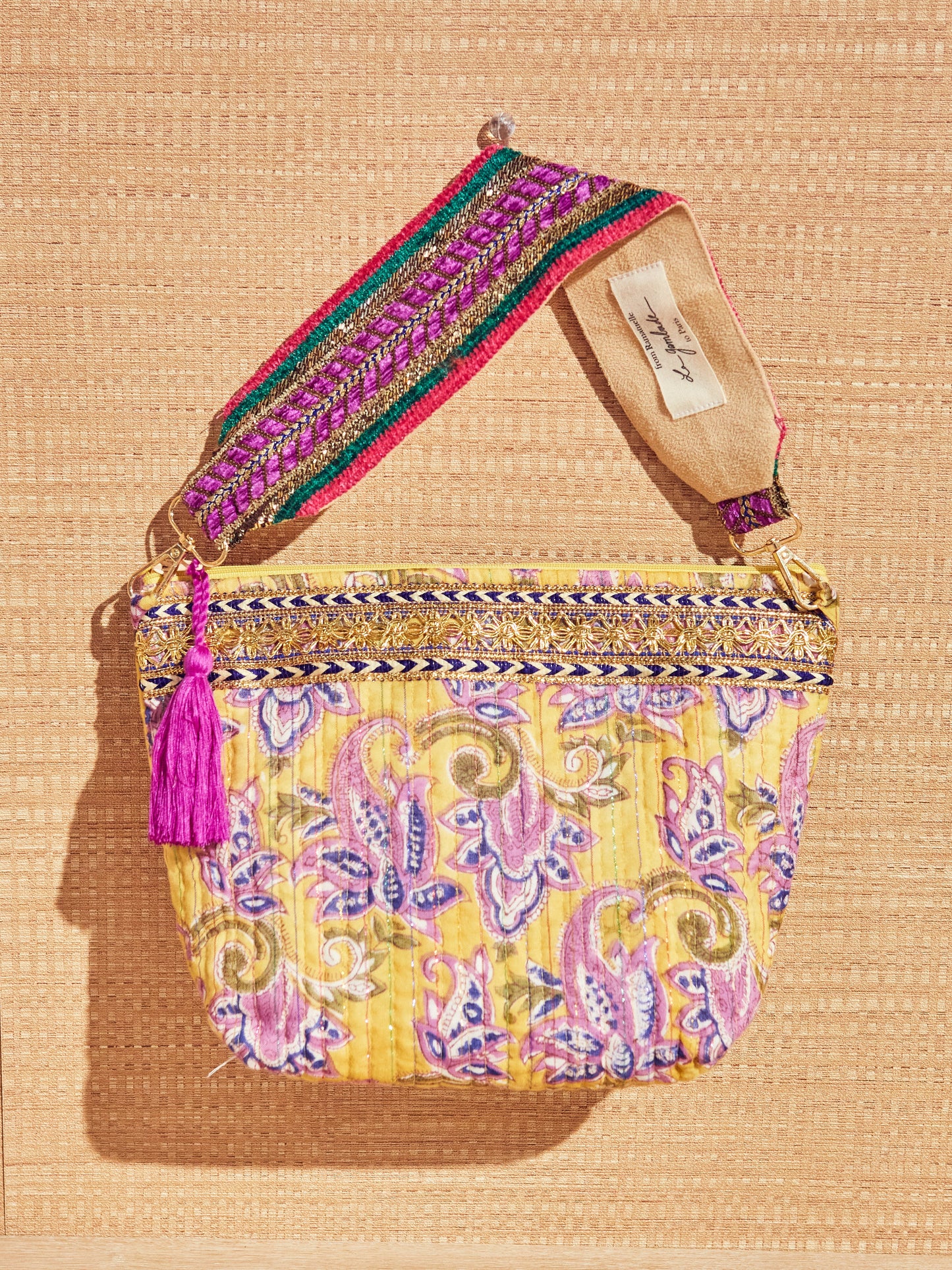 Anse précieuse brodée " belle étoffe" La Gambade