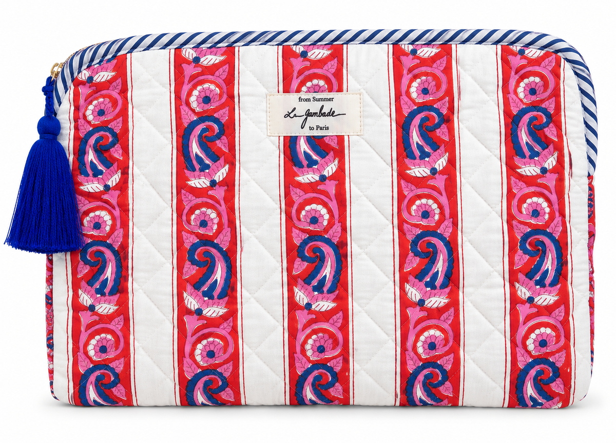 Pochette ordinateur doublée imperméable "Orangerie" 15 pouces