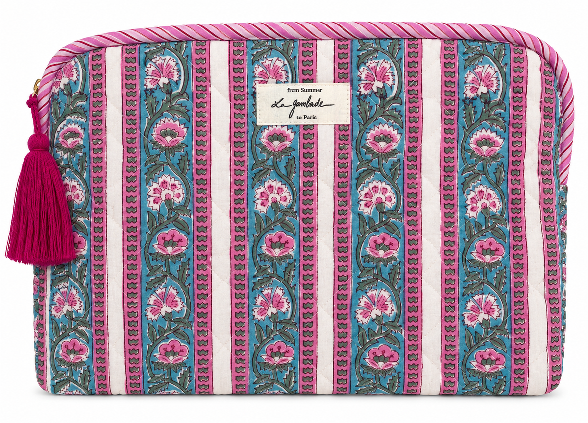 Pochette ordinateur doublée imperméable "Antoinette" 15 pouces