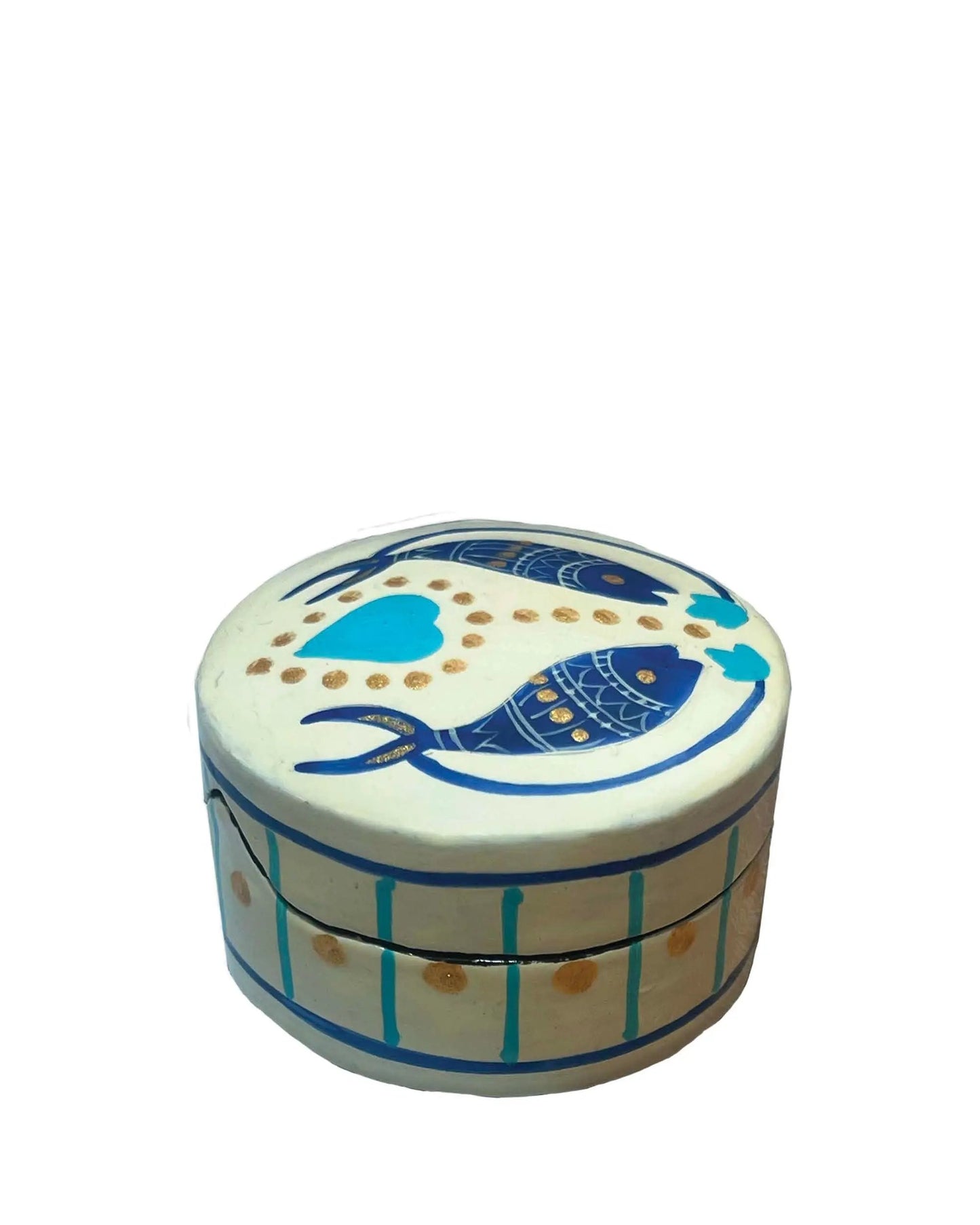 Boîte à bijoux " poissons d'argent" La Gambade