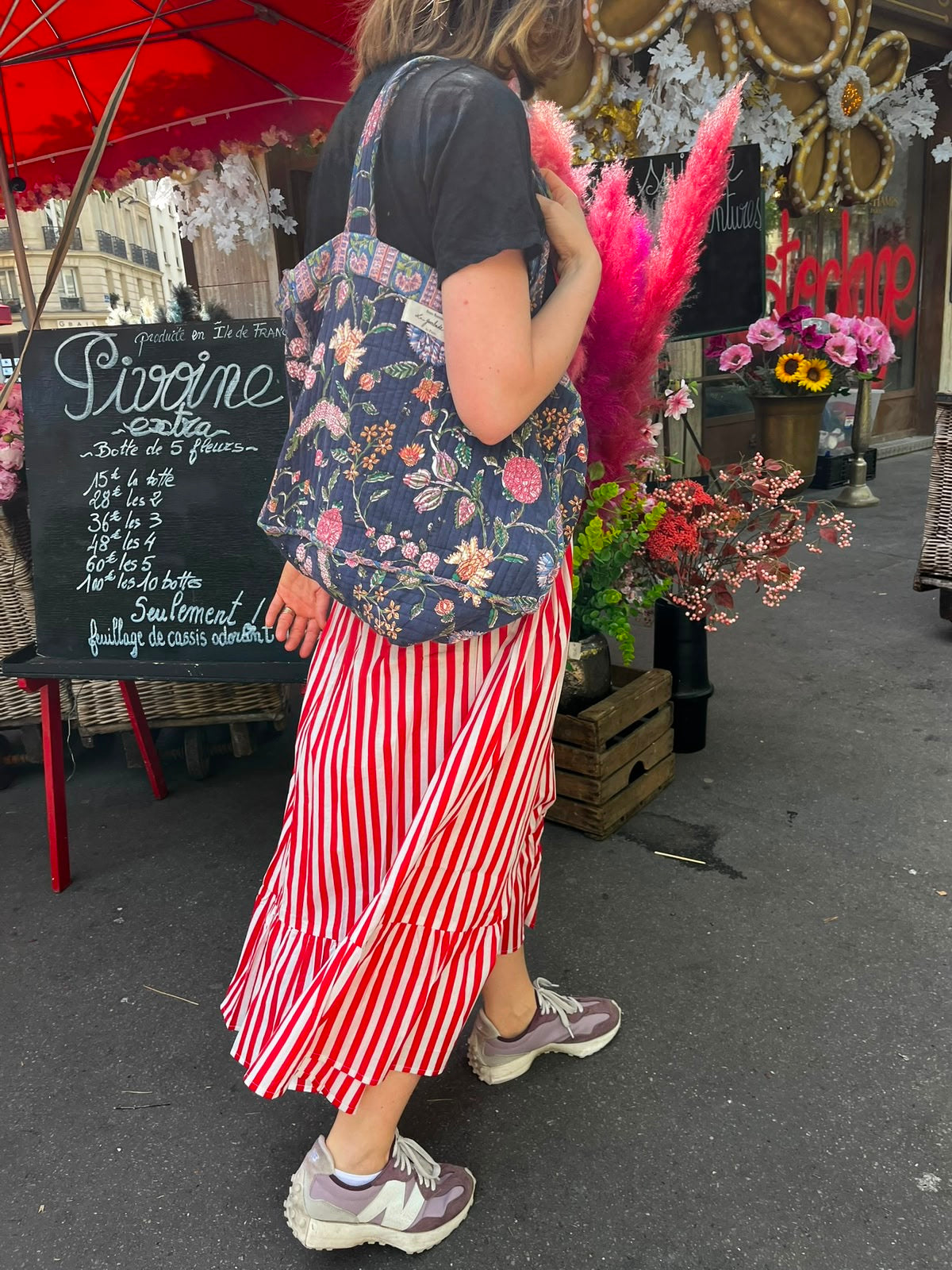 RED STRIPES ELASTIC WAIST SKIRT-ROUGE BAISER X AND TWO GIRLS