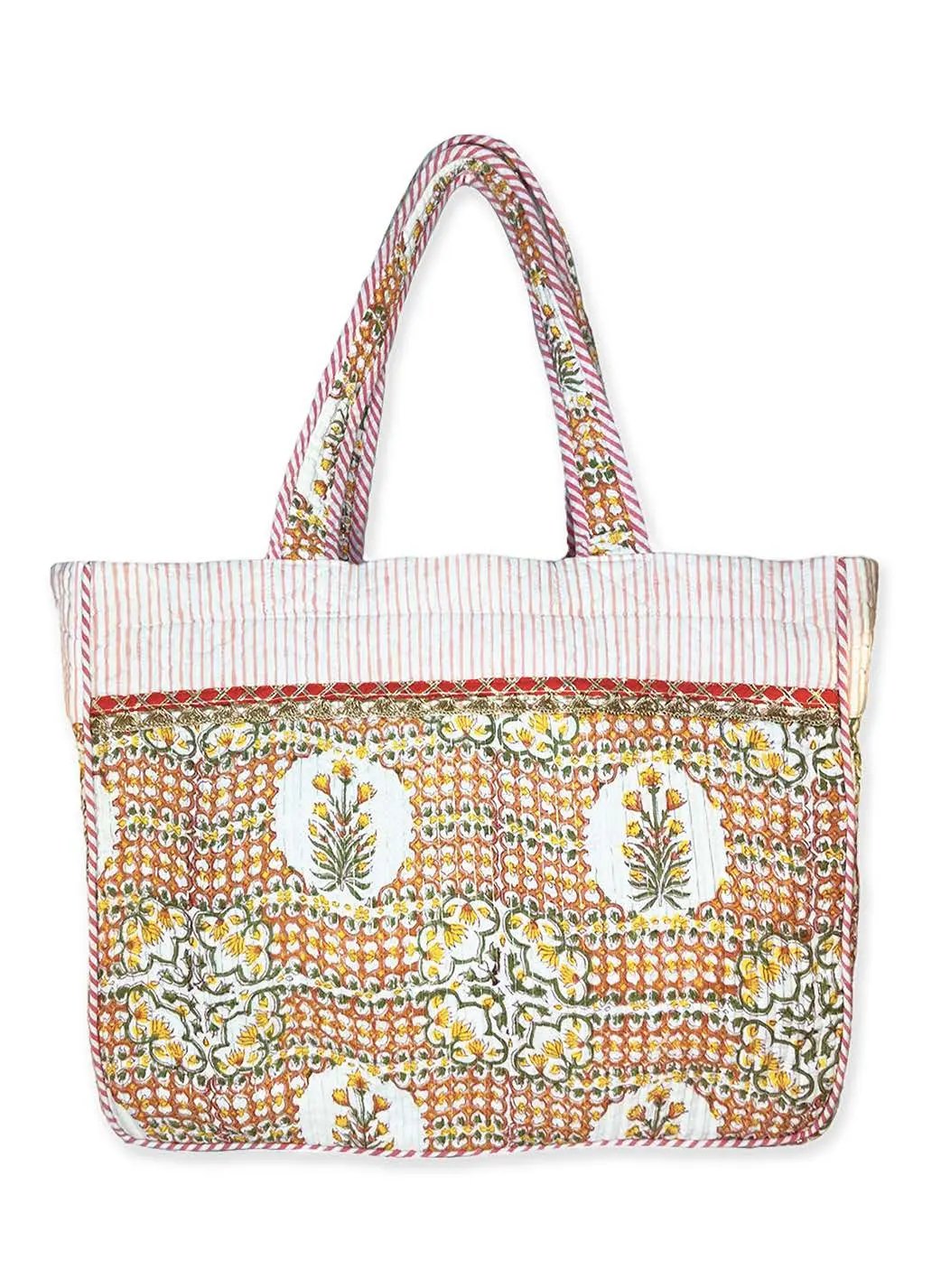 Grand Cabas "Yellow Flowers" lagambadecreation