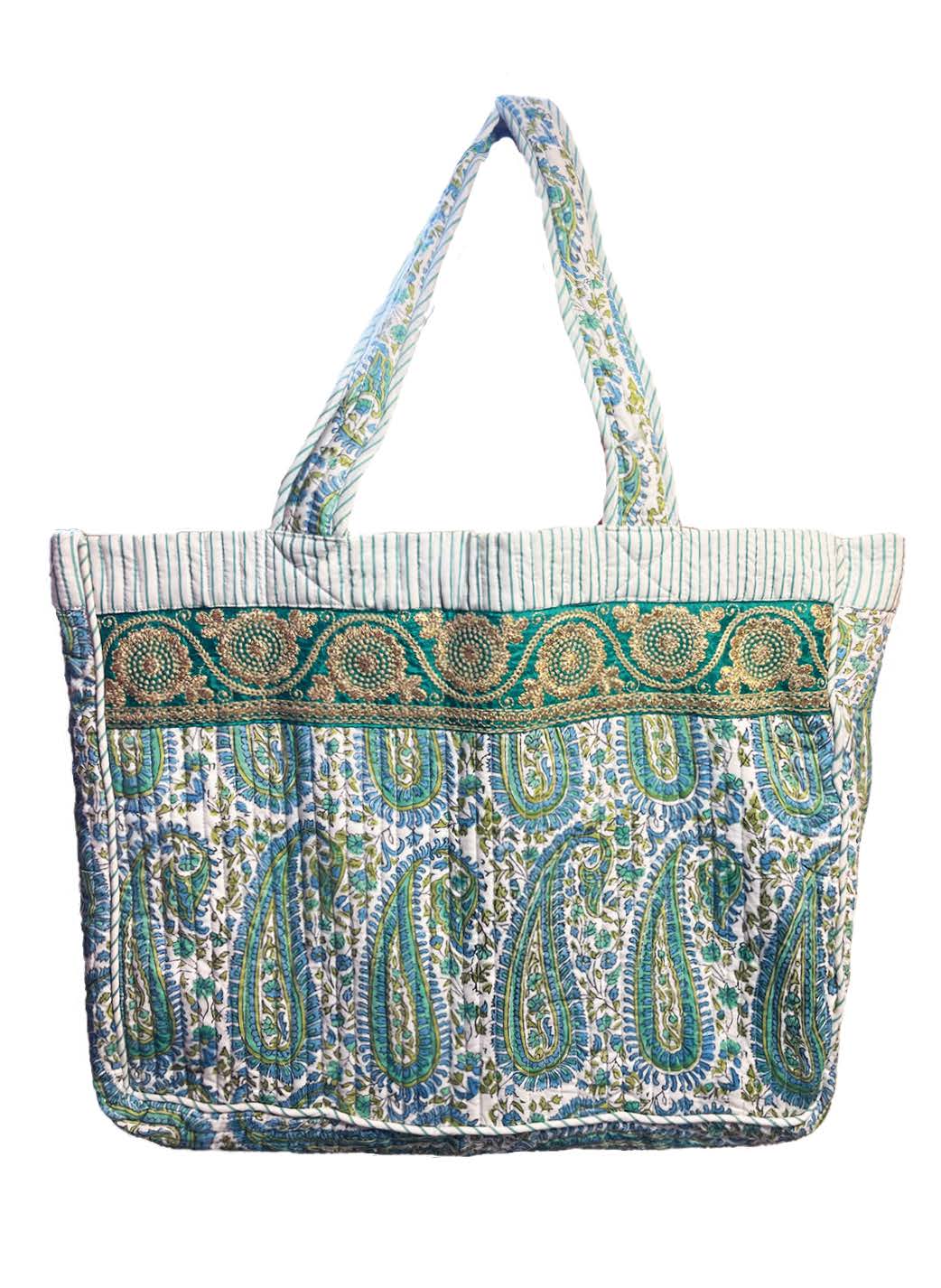 Grand Cabas "Green Cashmere" lagambadecreation