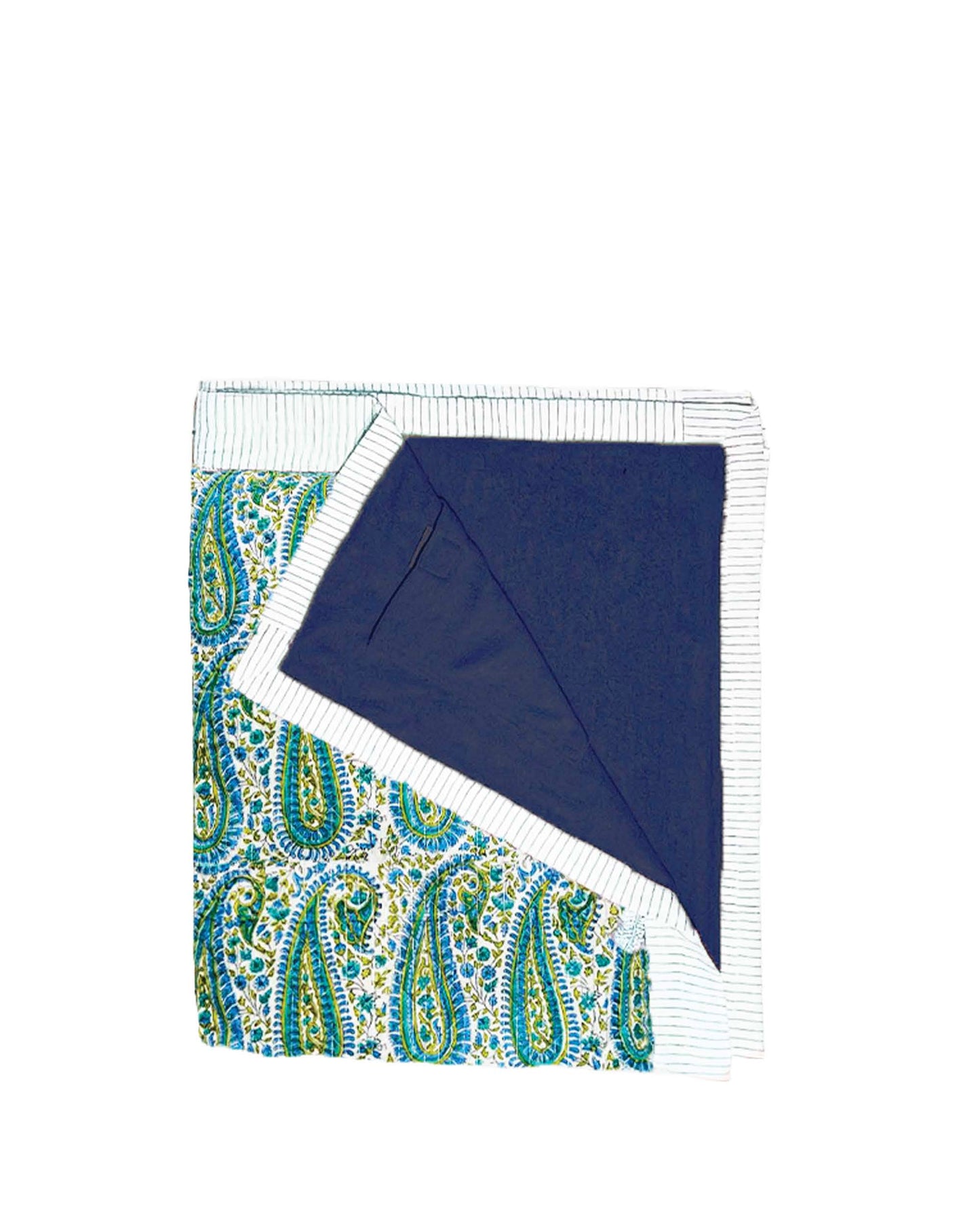 Fouta verte "cashmire"