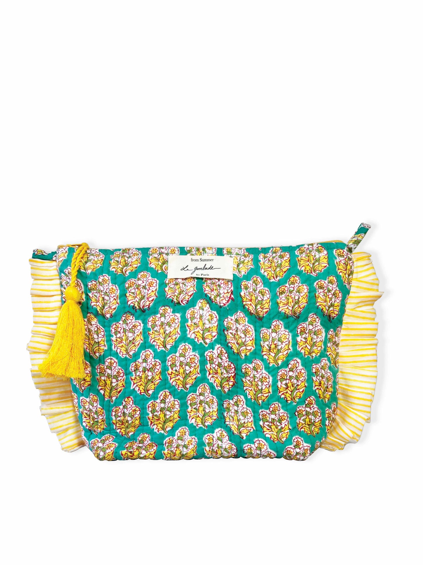 Trousse de toilettes à volants "Quilted" Sunflower La Gambade
