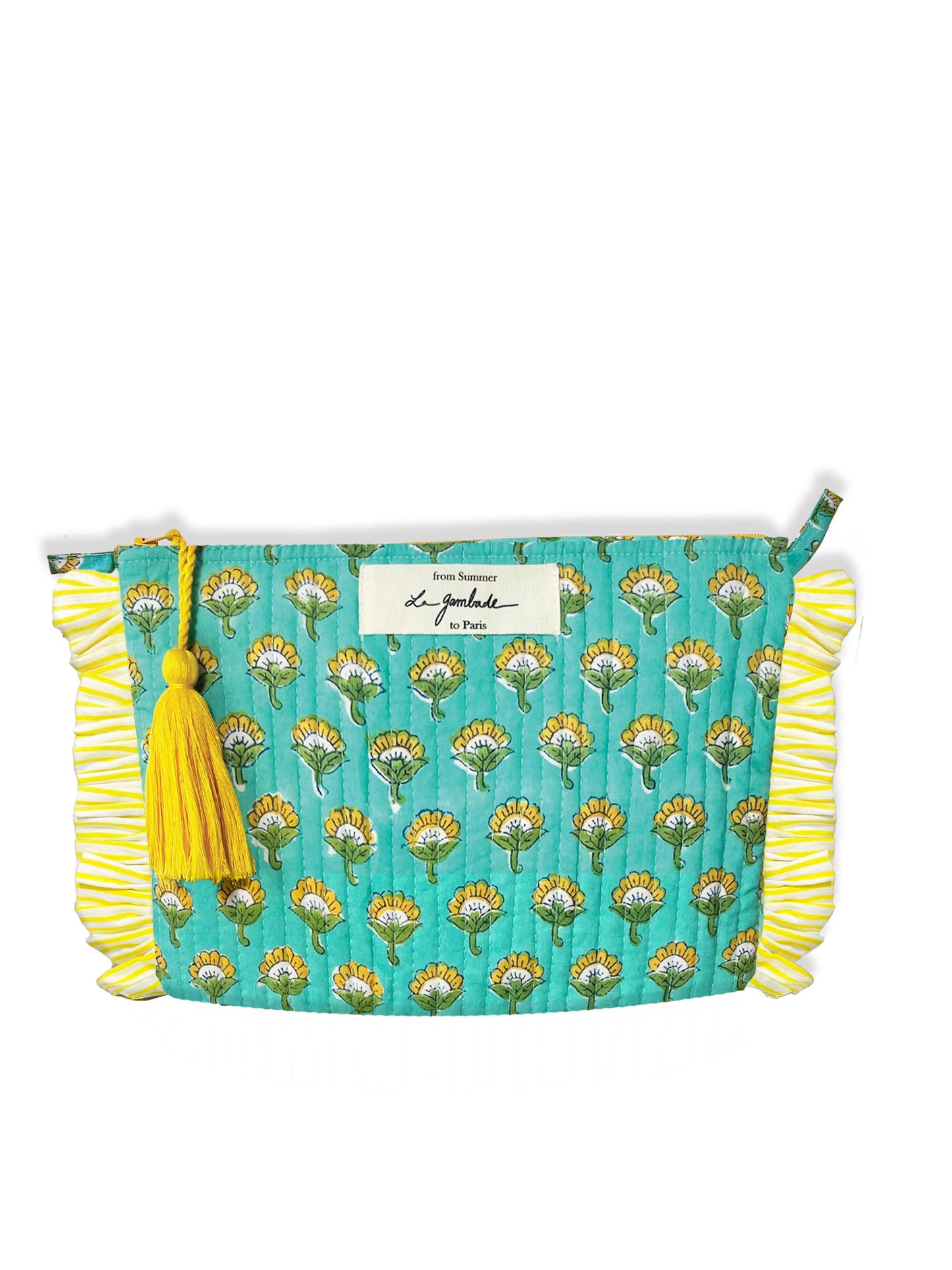Trousse de toilettes à volants "Quilted" Marigold La Gambade