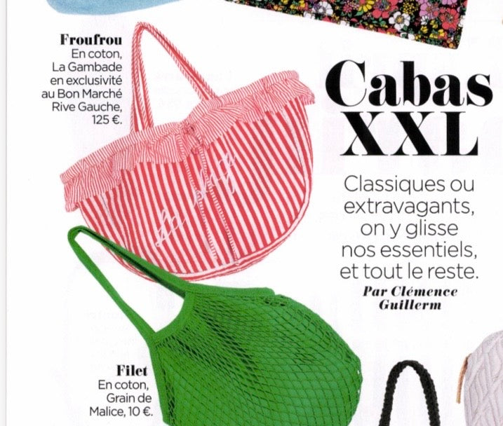 LA PLAGE QUILTED BAG - ST TROPEZ  RED BAG