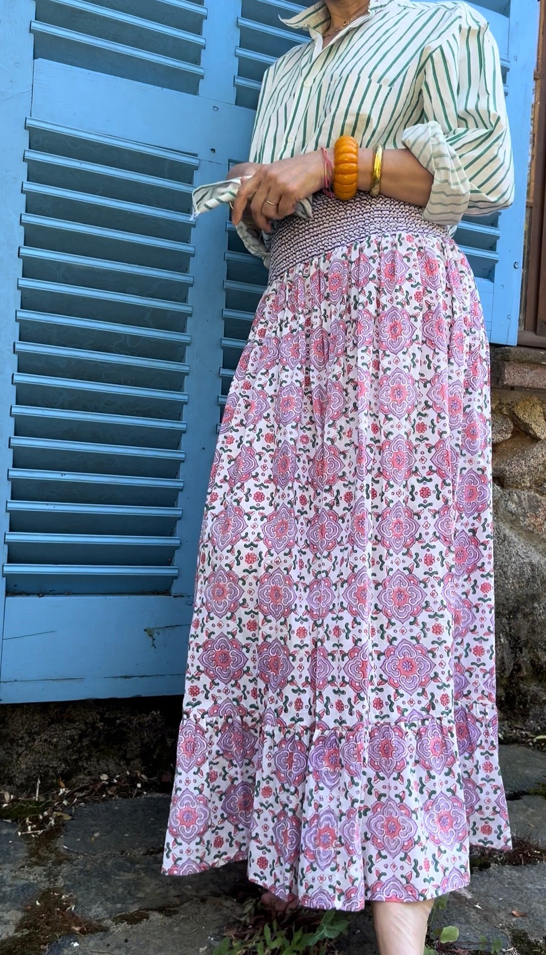 LILAS ELASTIC WAIST SKIRT LAVANDE