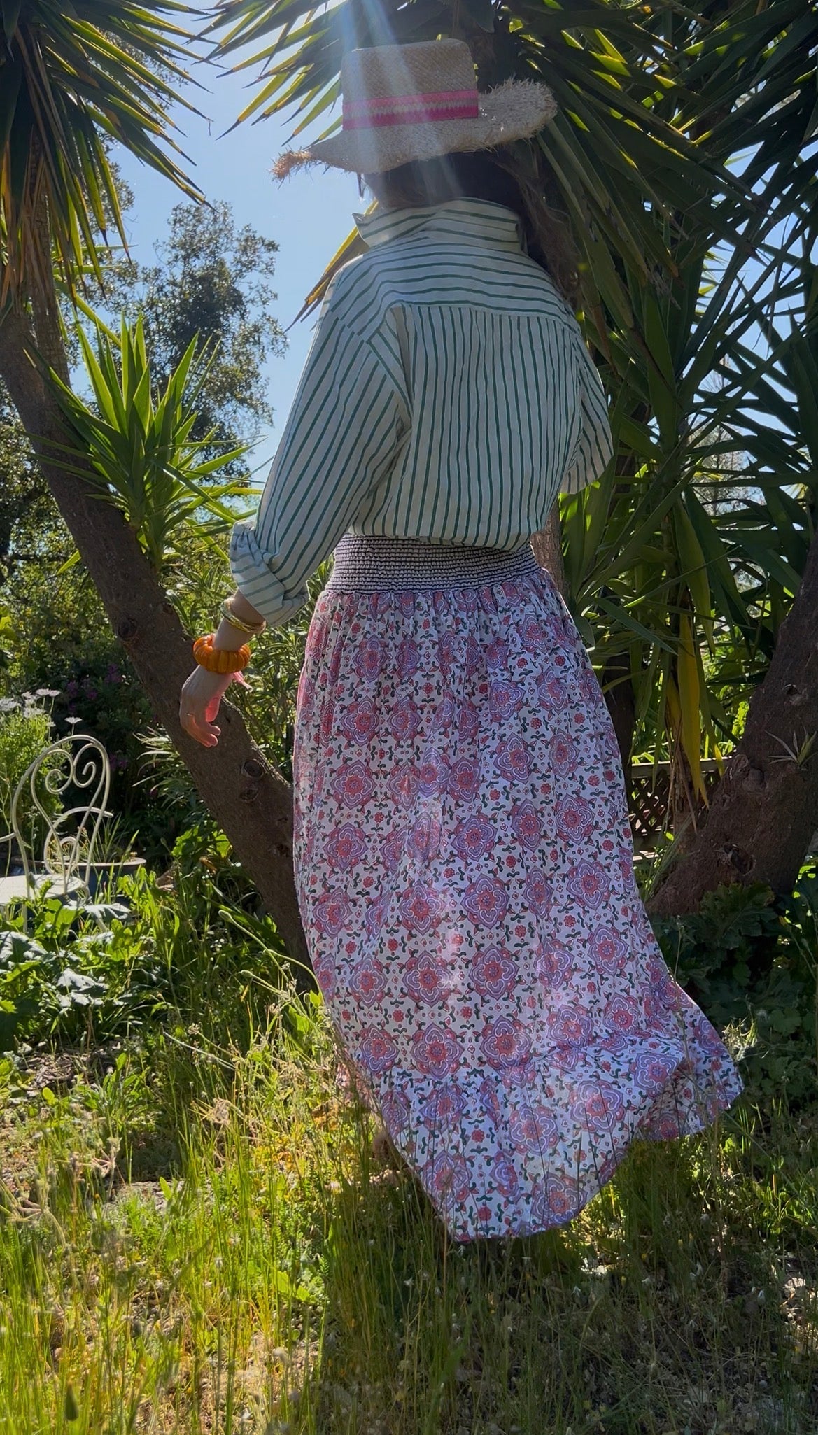 LILAS ELASTIC WAIST SKIRT LAVANDE