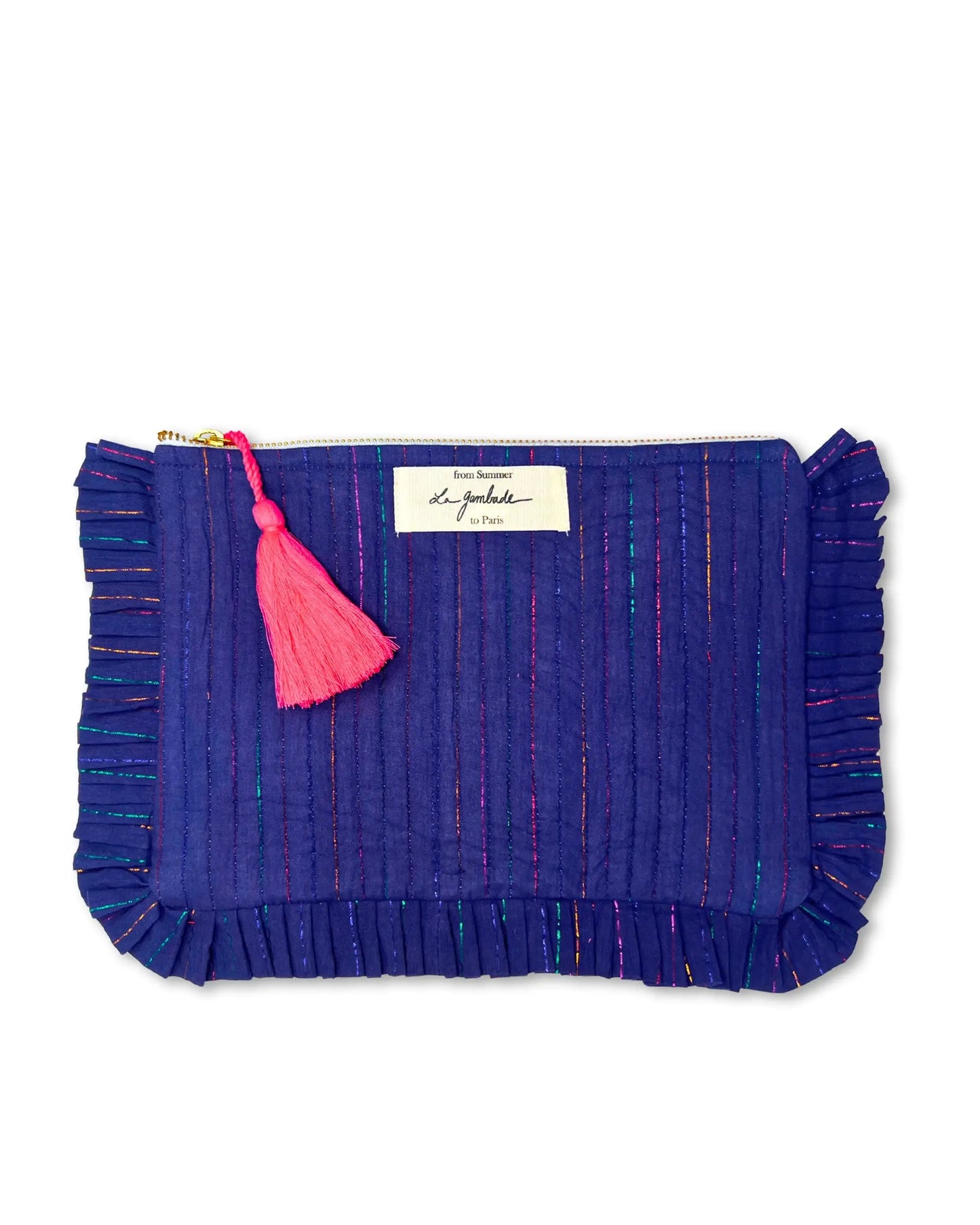 Pochette blue lurex La Gambade