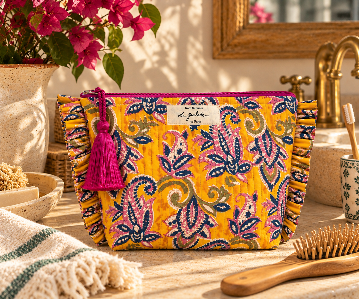 TROUSSE DE TOILETTE MUSTARD