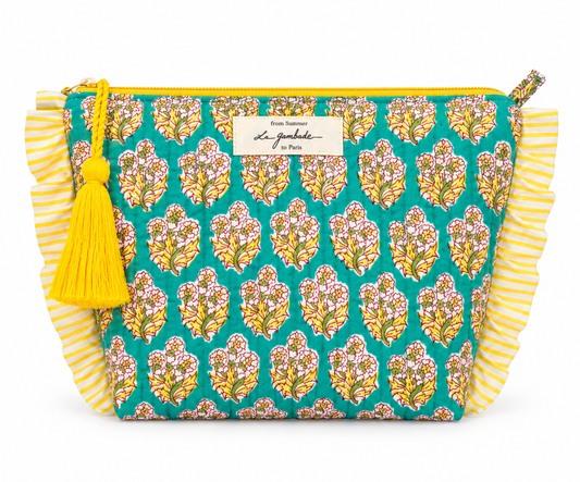 Trousse de toilettes à volants "Quilted" Sunflower