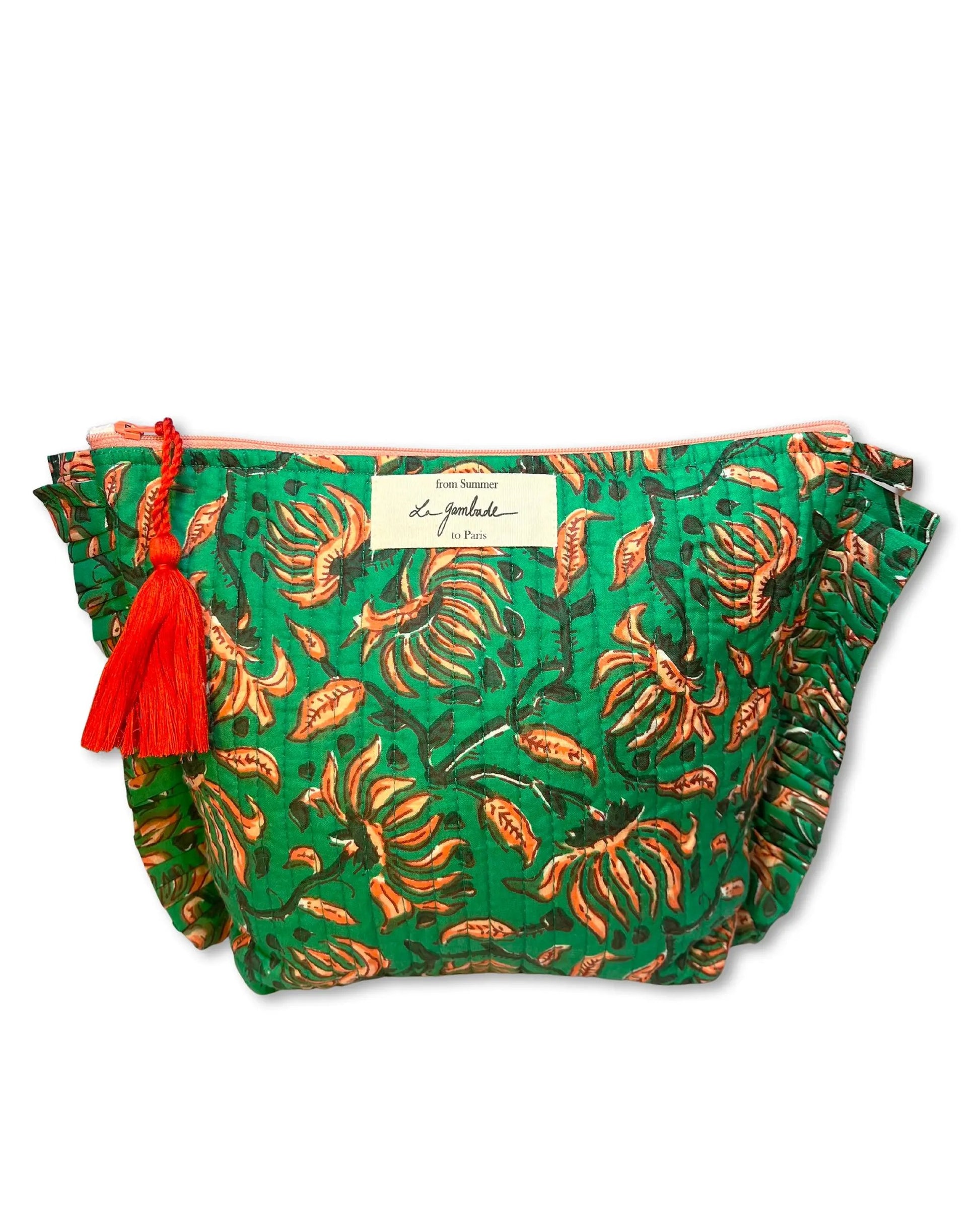 Trousse de toilette Hope La Gambade rose et verte