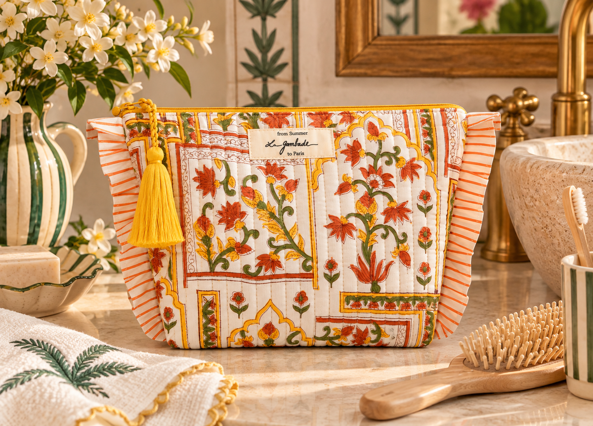 Trousse de toilettes à volants "Quilted" Indian Wall