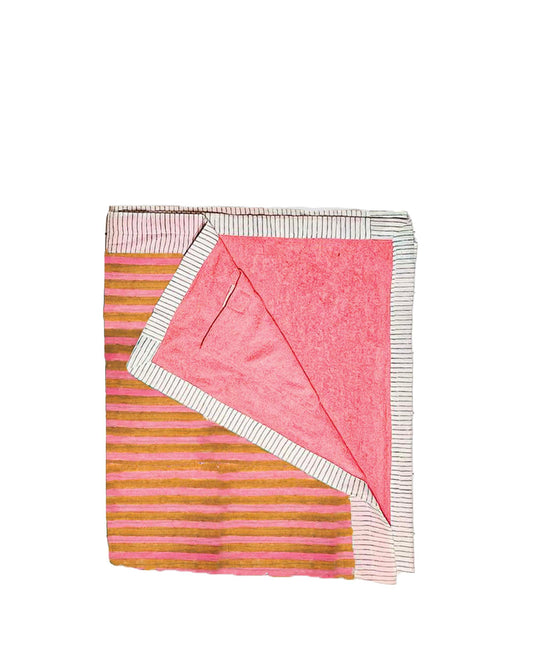 Fouta rose bonheur